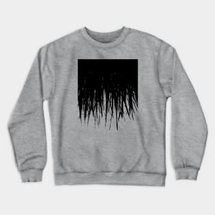 Concrete Fringe Black Crewneck Sweatshirt